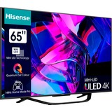 Hisense 65U7KQ, LED-Fernseher 164 cm (65 Zoll), schwarz/anthrazit, UltraHD/4K, Triple Tuner, HDR10+, WLAN, LAN, Bluetooth, 120Hz Panel