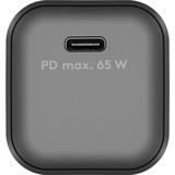 goobay USB-C Schnellladegerät Nano, PD, GaN, 65 Watt schwarz, 1x USB-C, Power Delivery 3.0