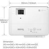 BenQ TK700STi, DLP-Beamer weiß/schwarz, UltraHD/4K, HDR, 3000 ANSI Lumen, Kurzdistanz, Android TV Dongle