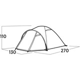 Easy Camp Kuppelzelt Setesdal 2 olivgrün, mit Tunnel-Vorbau, Modell 2025