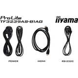 iiyama ProLite TF3239AS-B1AG, Public Display schwarz (matt), FullHD, IPS, Touchscreen