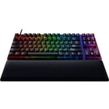 Razer Huntsman V2 TKL, Gaming-Tastatur schwarz, DE-Layout, Razer Clicky Optical (Purple)