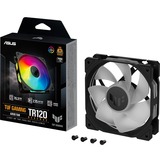 ASUS TUF GAMING TR120 ARGB, Gehäuselüfter schwarz/transparent, Reverse Blade