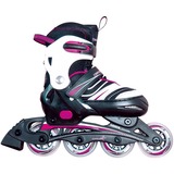 Muuwmi Verstellbare Kinderinliner Gr. 29-32, Inline-Skates pink/schwarz