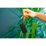 Verbatim Pocket SSD 1 TB, Externe SSD schwarz/orange, USB-C 3.2 Gen 2 (10 Gbit/s), mit Schlüsselring und Kabelhalter