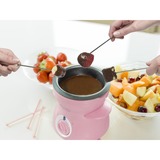 Bestron Schokoladenfondue / Schmelzer DCM043P rosa, 25 Watt, Topf 0,3 Liter