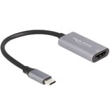 DeLOCK USB Adapter, USB-C Stecker > HDMI Buchse 4K 60hz grau, 15cm, HDR und HDCP