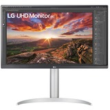 LG 27UP850K-W, LED-Monitor 68.6 cm (27 Zoll), silber/schwarz, UltraHD/4K, IPS, USB-C