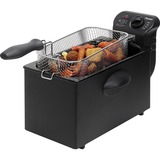 Bestron Cool Zone Fritteuse AF357B schwarz, 2.000 Watt, Ölbehälter 3,5 Liter