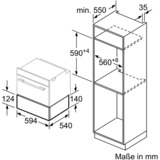 Bosch BIC510NB0 Serie | 6, Wärmeschublade schwarz