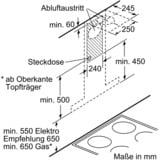 Bosch DWB67CM50 Serie 6, Dunstabzugshaube edelstahl, Silence