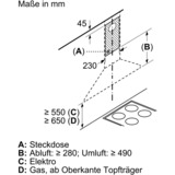 Bosch DWP64BC50 Serie 2, Dunstabzugshaube edelstahl
