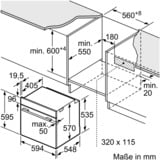 Bosch HBA533BB1 Serie 4, Backofen schwarz