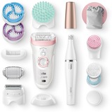 Braun Silk-épil 9-995 SensoSmart Beauty Set 9, Epiliergerät weiß/roségold