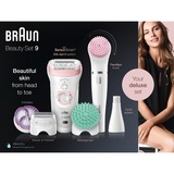 Braun Silk-épil 9-995 SensoSmart Beauty Set 9, Epiliergerät weiß/roségold