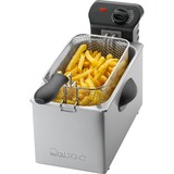 Clatronic Edelstahl-Fritteuse FR 3587 edelstahl/schwarz, 2.000 Watt, Ölbehälter 3 Liter