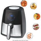 ProfiCook Heißluftfritteuse PC-FR 1147 H schwarz/edelstahl, 1.500 Watt, Korb 2,5 Liter