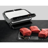 Tefal OptiGrill Elite GC750D, Kontaktgrill silber/schwarz, 2.000 Watt