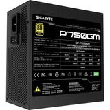 GIGABYTE GP-P750GM, PC-Netzteil schwarz, 4x PCIe, Kabel-Management, 750 Watt