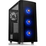 Thermaltake Versa J25 TG RGB, Tower-Gehäuse schwarz, Tempered Glass