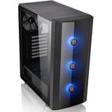 Thermaltake Versa J25 TG RGB, Tower-Gehäuse schwarz, Tempered Glass