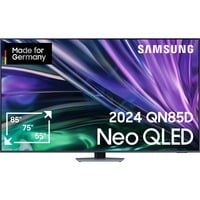 SAMSUNG GQ-75QN85D, QLED-Fernseher 189 cm (75 Zoll), silber/carbon, UltraHD/4K, Twin Tuner, Mini LED, 120Hz Panel