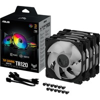 ASUS TUF GAMING TR120 ARGB, Gehäuselüfter schwarz/transparent, 3er Pack