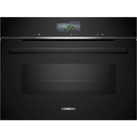 Siemens CM776GKB1 IQ700, Backofen schwarz/edelstahl, mit Mikrowellenfunktion, 60 cm, Home Connect