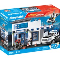 PLAYMOBIL 71602 Action Heroes Polizeistation, Konstruktionsspielzeug 