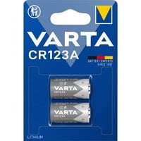 VARTA LITHIUM Cylindrical CR123A, Batterie 2 Stück, CR123A