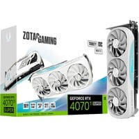 ZOTAC GeForce RTX 4070 Ti SUPER Trinity OC, Grafikkarte weiß, DLSS 3, 3x DisplayPort, 1x HDMI 2.1a