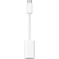 Apple USB Adapter, USB-C Stecker > Lightning Buchse weiß, gesleevt