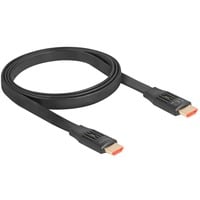 DeLOCK High Speed HDMI-Flachbandkabel 48 Gps 8K 60Hz schwarz, 1 Meter