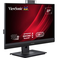 ViewSonic VG2757V-2K Videokonferenzmonitor, LED-Monitor 68.6 cm (27 Zoll), schwarz (matt)/grau, QHD, IPS, Webcam, Mikrofon, USB Hub, USB-C, 100Hz Panel