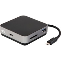 OWC USB-C Travel Dock, Dockingstation grau/schwarz, HDMI, SD Kartenleser, USB-A