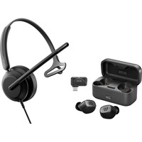 EPOS IMPACT 730 Bundle, Headset Mono, Kopfbügel, inkl. GTW 270 Serie In-Ear-Kopfhörer