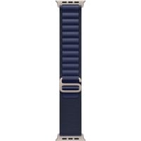 Apple 49 mm Alpine Loop, Uhrenarmband dunkelblau/titan, Größe L