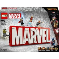 LEGO 76313 Marvel Logo & Minifiguren, Konstruktionsspielzeug 