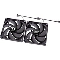 Thermaltake CT140 PC Cooling Fan, Gehäuselüfter schwarz, 2er Pack, 140 mm