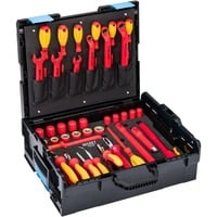 Hazet Werkzeug-Set 150/39 Hochvolt, schutzisoliert VDE, 39-teilig rot/gelb, 1/2", in L-BOXX