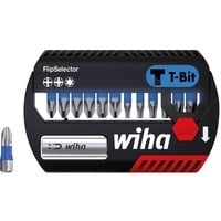 Wiha Bit-Satz FlipSelector T-Bit 25mm, 13-teilig schwarz/blau, PH / PZ / TX