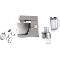 Kenwood Chef XL Küchenmaschine KVL4140S silber, 1.200 Watt, mit Mix-Aufsatz und Gemüseschneider