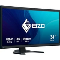 EIZO FlexScan EV3450XC-BK, LED-Monitor 86.7 cm (34.1 Zoll), schwarz, UWQHD, IPS, Webcam, Mikrofon, USB-C