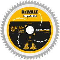 DEWALT Kreissägeblatt XR EXTREME RUNTIME DT99570, Ø 216mm, 60Z Bohrung 30mm, für Akku-Paneelsägen