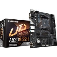 GIGABYTE A520M S2H, Mainboard schwarz/grau