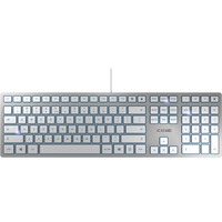 CHERRY KC 6000 SLIM FOR MAC, Tastatur silber/weiß, US-Layout, Cherry SX-Scherentechnologie