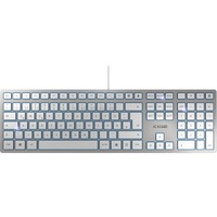 CHERRY KC 6000 SLIM, Tastatur silber, FR-Layout, Cherry SX-Scherentechnologie