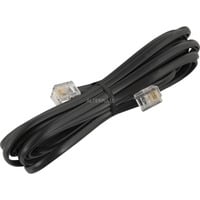 goobay Telefonkabel RJ-11 4-Pin schwarz, 6 Meter