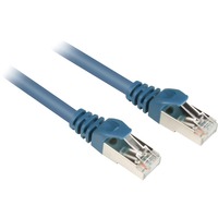 Sharkoon Patchkabel RJ45 Cat.6 SFTP blau, 25 cm