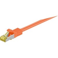 goobay Patchkabel RJ-45 SFTP, mit Cat 7 Rohkabel orange, 3 Meter, 500 MHz